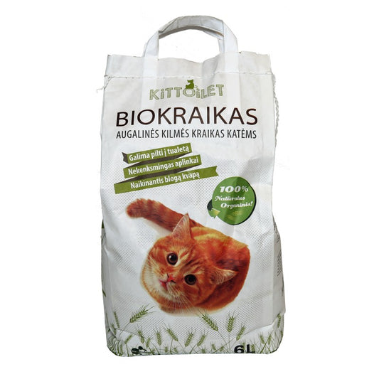 BIOKRAIKAS - augalinės kilmės kačių kraikas, 3,5 kg