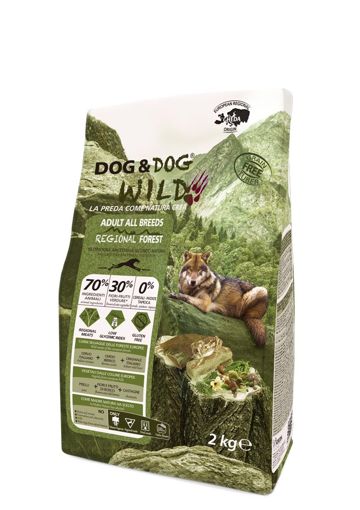 GHEDA DOG&DOG WILD REGIONAL FOREST, complete superpremium feed with game for adult dogs, 12 kg