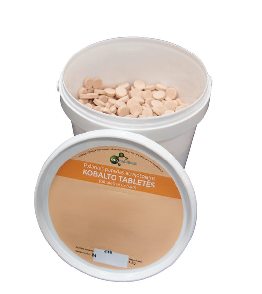 KOBALTO tabletės, mineralinis pašaro papildas atrajotojams
