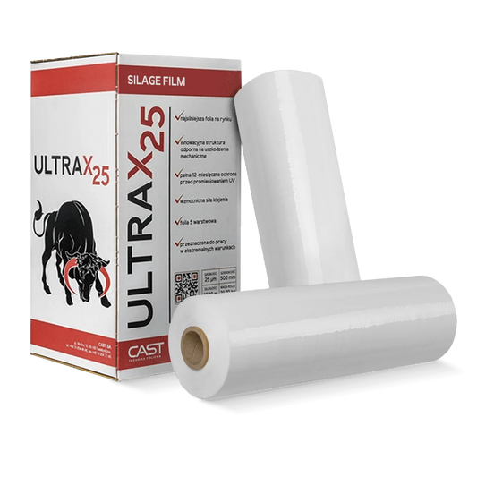 ULTRAX, plėvelė silosui ir šienainio rulonams, 27,5 kg
