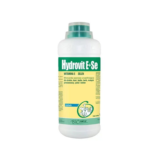HYDROVIT E+Se, pašaro papildas ūkiniams ir naminiams gyvūnams, 1 L