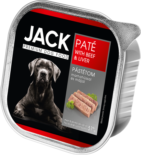 JACK BEEF, LIVER PATE, jautienos, kepenėlių paštetas šunims