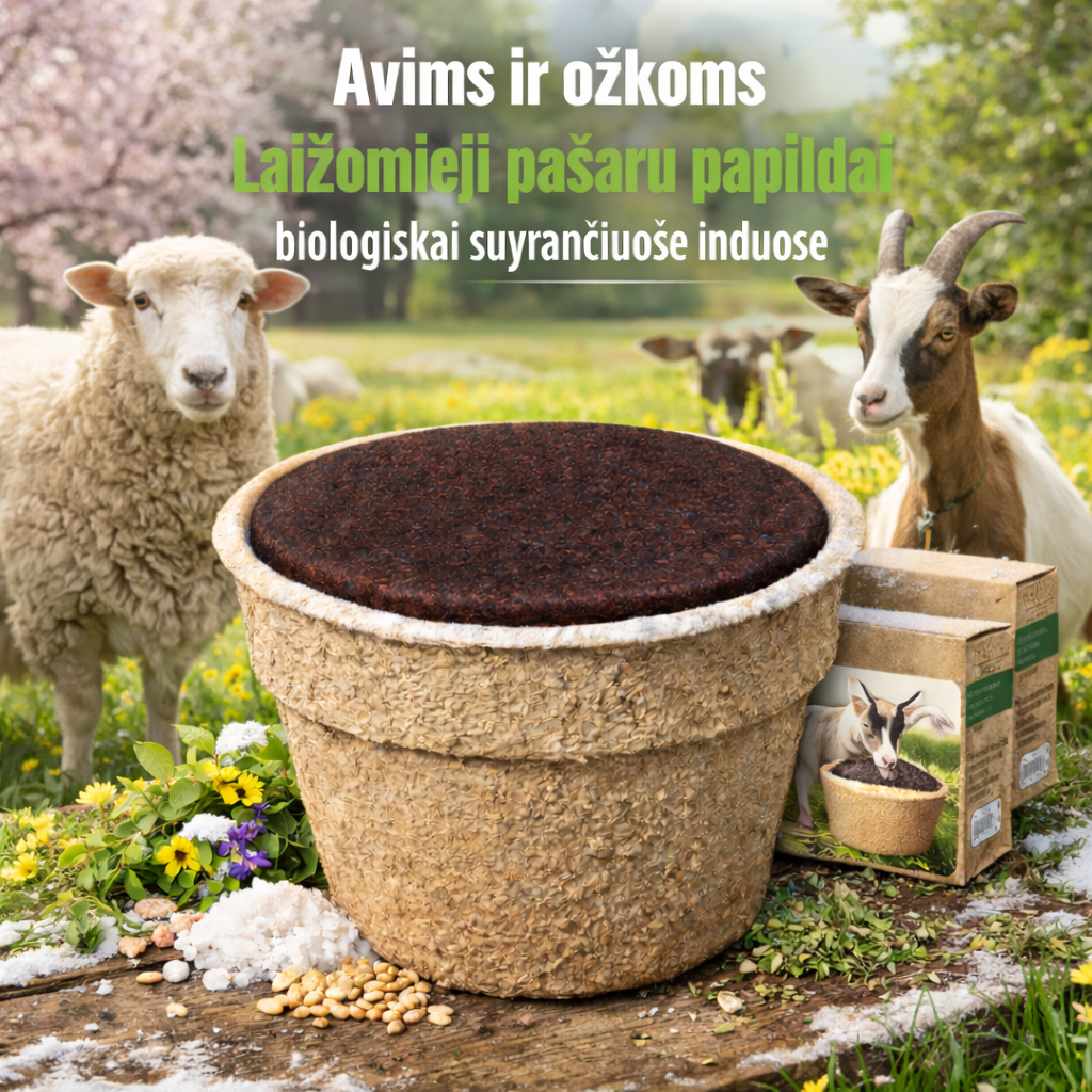 LAIŽOMASIS PAŠARO PAPILDAS avims ir ožkoms, biologiškai suyrančiuose induose, 85 kg