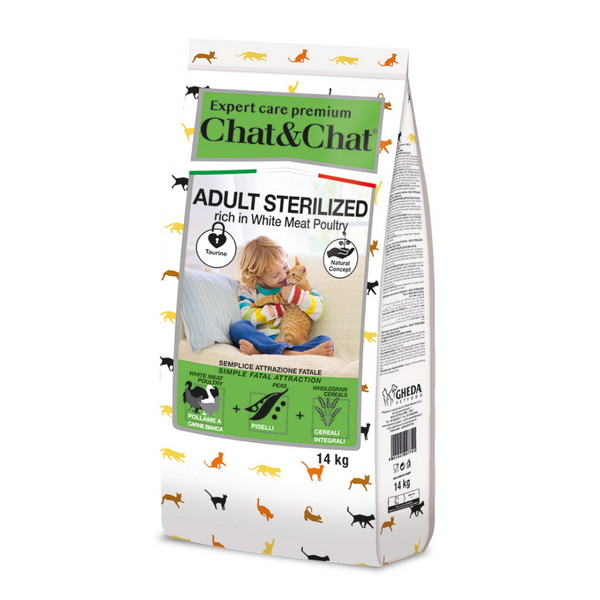 GHEDA CHAT&CHAT EXPERT ADULT STERILIZED, visavertis premium pašaras su ...