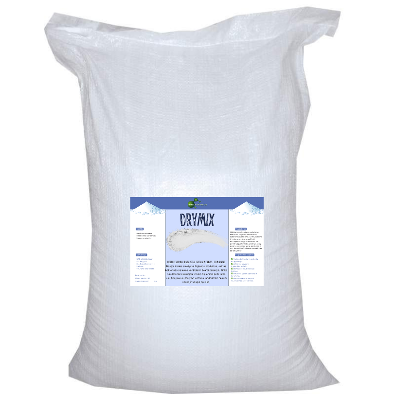 DRYMIX, dezinfekciniai pabarstai guoliavietėms, 25 kg