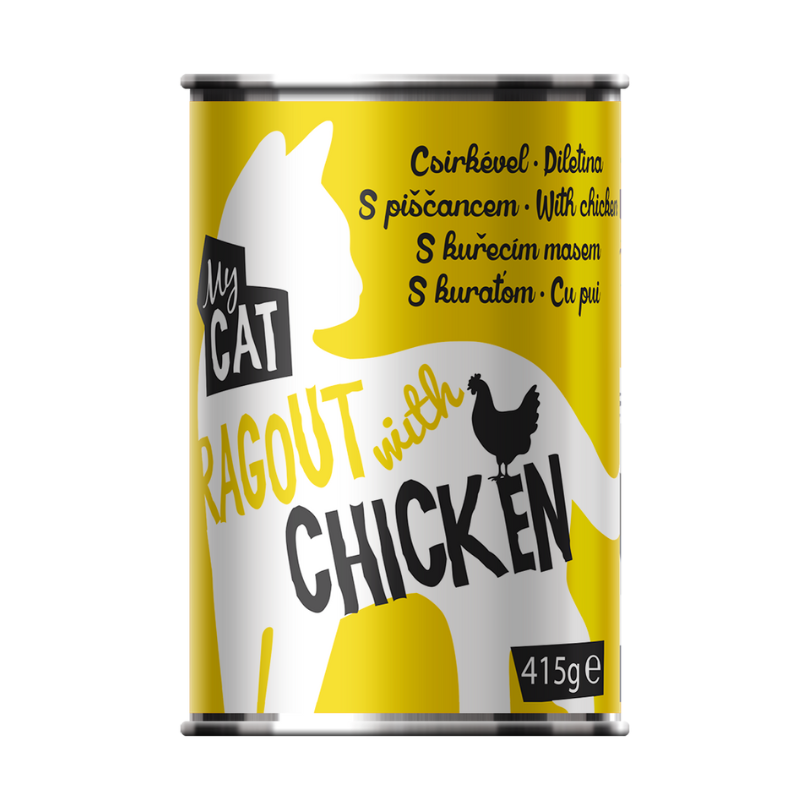MYCAT CANNED FOR CATS CHICKEN, konservai su vištiena katėms