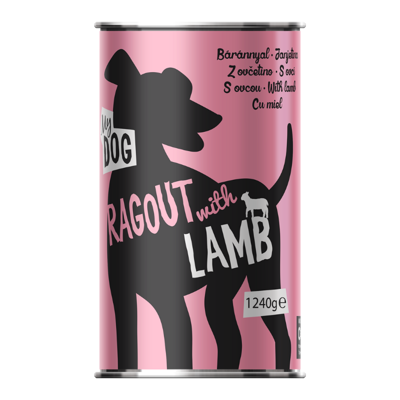 MYDOG CANNED LAMB, konservai su ėriena šunims, 1,240 kg