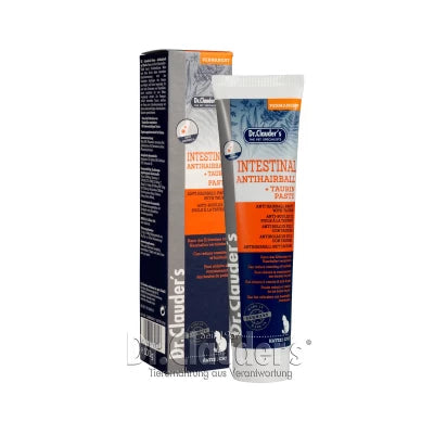 DR. CLAUDER'S CAT INTESTINAL ANTI HAIRBALL PASTE, pašaro papildas katėms nuo plaukų kamuoliukų susidarymo, 100 g.
